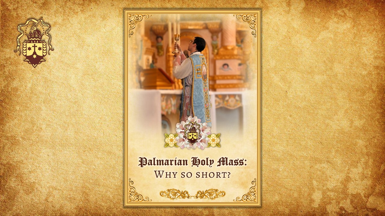 New Publication! Palmarian Holy Mass: Why so short?